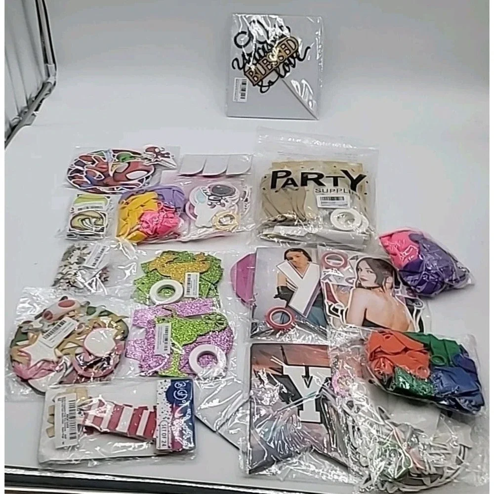 Mixed Lot Party Decorations Banners Balloons Birthday Baby‎ Shower Plane Olivia